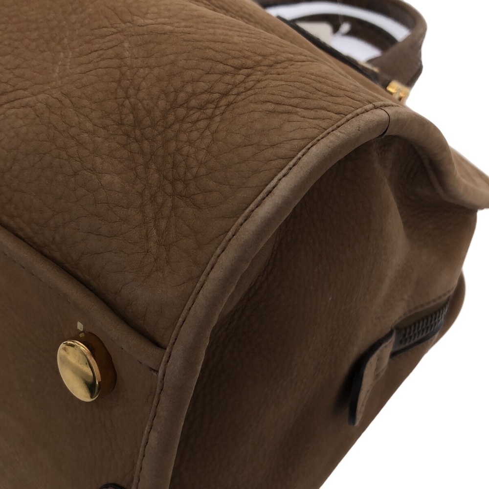 Gucci Brown Handbag Nubuck Brown Python - image 5